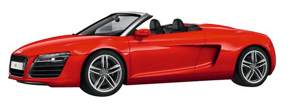 Модель 1:43 Audi R8 Spyder - red (L.E.1000pcs)