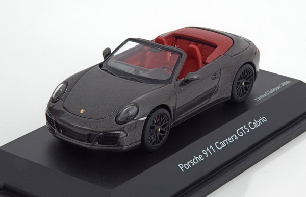 Модель 1:43 Porsche 911 (991) Carrera GTS Cabrio 2014 - antrazit