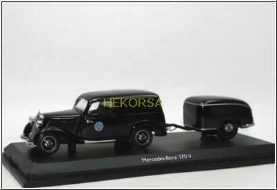 Модель 1:43 Mercedes-Benz 170 V (W136) Service with trailer