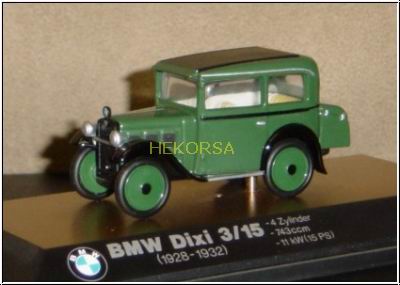 Модель 1:43 BMW Dixi (3/15) - 1928-1932 - grun
