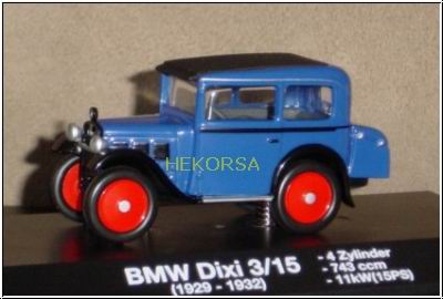 Модель 1:43 BMW Dixi (3/15) - 1929-1932 - blau
