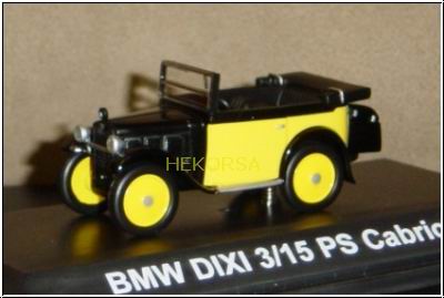 Модель 1:43 BMW Dixi Cabrio (3/15) - yellow/black