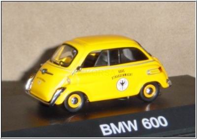 bmw 600 «adac» - yellow HEKO036 Модель 1:43