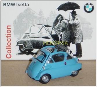 Модель 1:43 BMW Isetta - blau - Faltdach