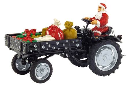 fendt equipment carrier christmas edition 2006 with st.claus and gifts 2627 Модель 1:43
