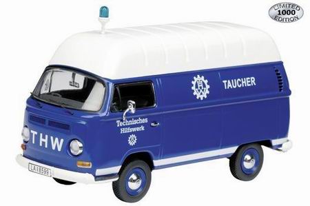 volkswagen t2a «thw taucher» (фургон с высокой крышей) 3217 Модель 1:43