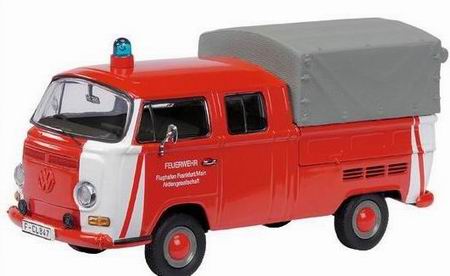 volkswagen t2a twin cabin fire engine flughafen frankfurt/main 3346 Модель 1:43