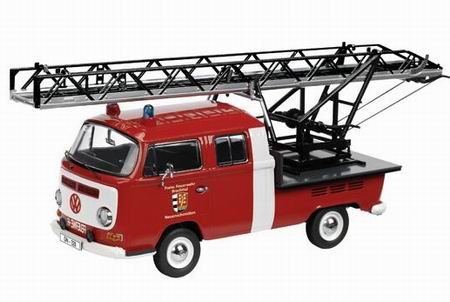 volkswagen t2a пожарная лестница с двойной кабиной fw brachttal 3347 Модель 1:43