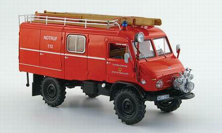 Модель 1:43 Mercedes-Benz Unimog 404 LF8 пожарный FW Hausern (двойная кабина)