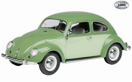 volkswagen beetle - green 3882 Модель 1:43
