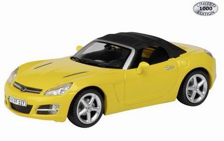 opel gt roadster c закрытым тентом solar yellow 4775 Модель 1:43