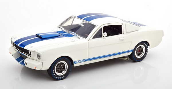 Ford Mustang Shelby GT 350 R Signature Edition - white/blue stripes SC168 Модель 1:18