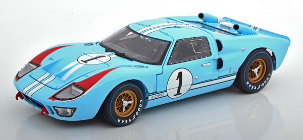 Модель 1:18 Ford GT40 Mk II №1 «The Real Winner» 24h Le Mans (Ken Miles - Denis Clive Hulme) - из к/ф «Форд против Феррари»