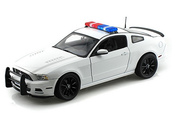 ford mustang boss 302 police - blank white SC463WH Модель 1:18
