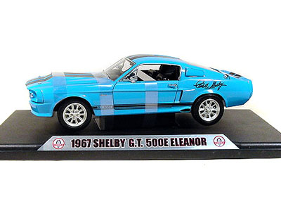 shelby gt 500e eleanor signed version - blue SCDC500E04 Модель 1:18