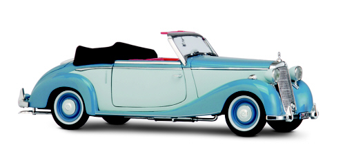 mercedes-benz 170 s cabrio - blue/gray B66040531 Модель 1:18