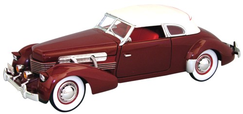 cord 812 supercharged - burgundy with white roof PM-18112 Модель 1:18