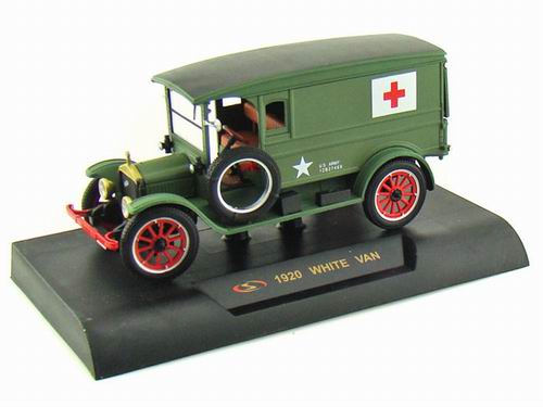 Модель 1:32 White Army Van/ Ambulance Green