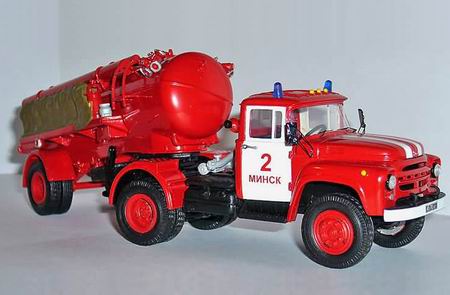 Модель 1:43 АВ-6 (ЗиЛ-130В1) Пожарный автомобиль на базе цементовоза / AV-6 (ZiL-130V1) Fire Truck (ZiL-130 base)