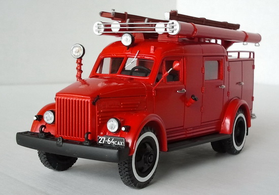 ПМГ-21 пожарный автонасос (матовая окраска) SL137 Модель 1:43