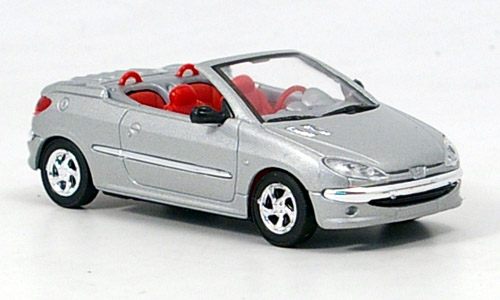 Модель 1:43 Peugeot 206 CC Open - silver met