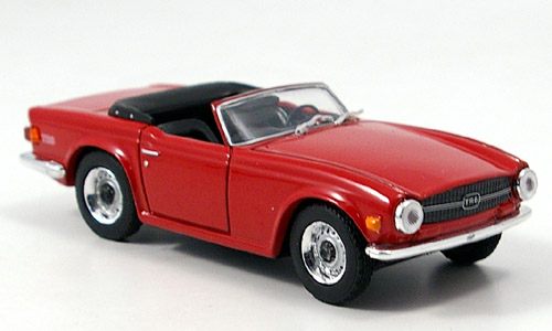 triumph tr6 cabrio (open) - red 120411 Модель 1:43