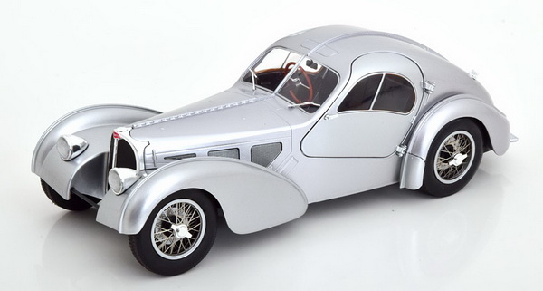 Bugatti Type 57SC Atlantic - silver S1802105 Модель 1:18