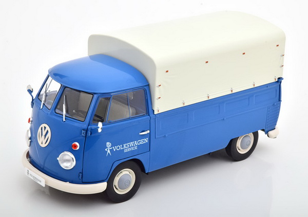Модель 1:18 Volkswagen Combi T1 Pick Up Volkswagen Service - blue