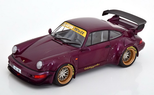 Porsche 911 (964) RWB Hekigyoku - 2012 - violett met. S1807504 Модель 1:18