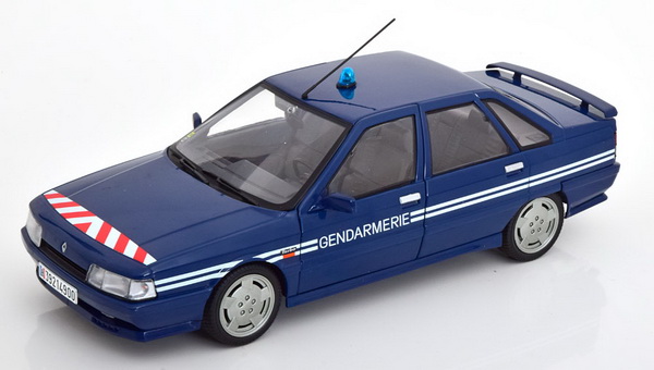 renault 21 turbo bri gendarmerie 1992 - blue S1807703 Модель 1:18