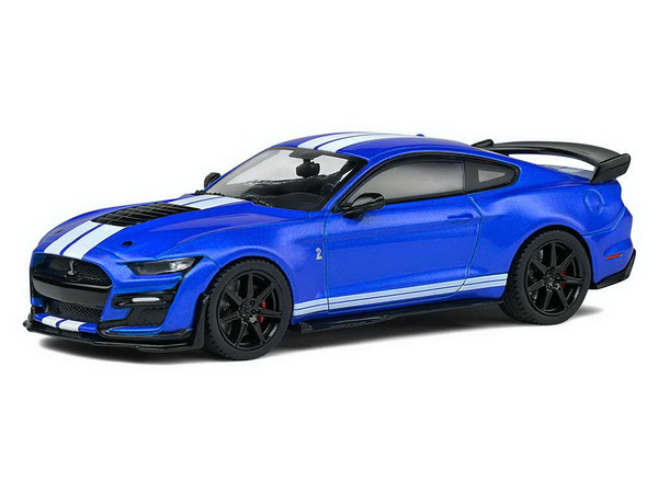 Shelby Ford Mustang GT500 - performance blue/white stripes