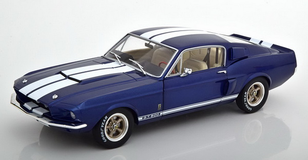 Модель 1:18 Ford Shelby Mustang GT500 1967 - Blue/white