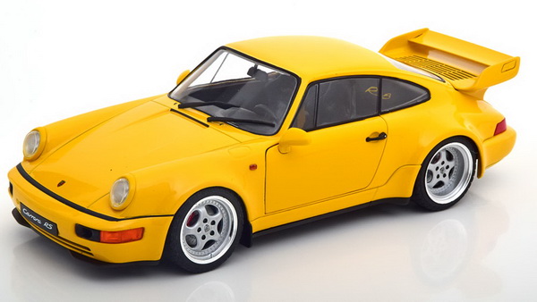 Модель 1:18 Porsche 911 (964) RS 3.8 1990 - Yellow