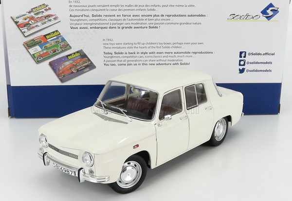 Dacia 1100 1969 (Base Renault R8) - White S1803605 Модель 1:18