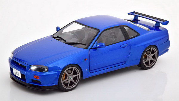 Nissan Skyline GT-R R34 1999 - Blue S1804301 Модель 1:18