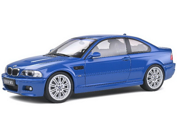 BMW M3 Coupe (E46) - laguna blue S1806502 Модель 1:18