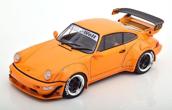 Модель 1:18 Porsche 911 (964) RWB Rauh Welt Hibiki - orange met