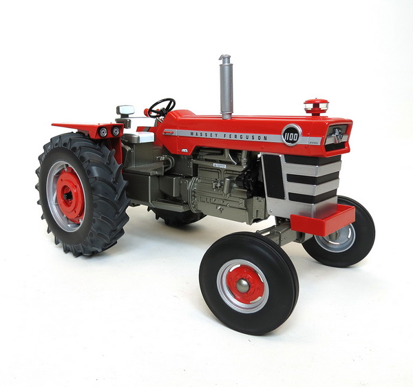 massey ferguson 1100 трактор - red SCT497 Модель 1:16