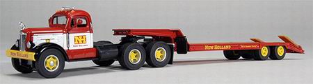 new holland - white wc22 with lacrosse lowboy ZJD-1055 Модель 1:50