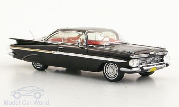 chevrolet impala coupe, schwarz 1959 178955 Модель 1:43