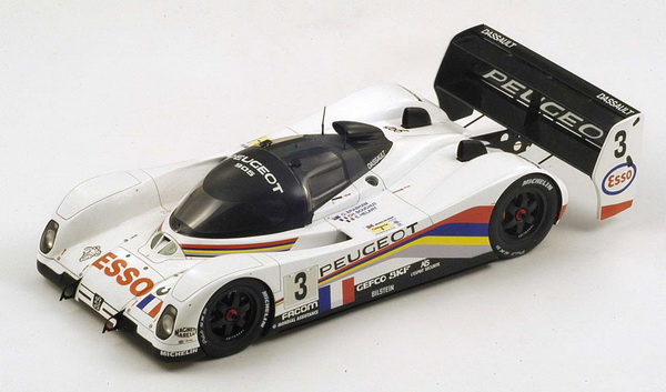 Peugeot 905 №3 «Esso» Winner Le Mans (E.Helary - Christopher Bouchut - G.Brabham) 18LM93 Модель 1:18