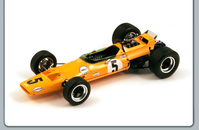 Модель 1:18 McLaren M7A №5 Winner Belgium GP (Bruce Leslie McLaren)