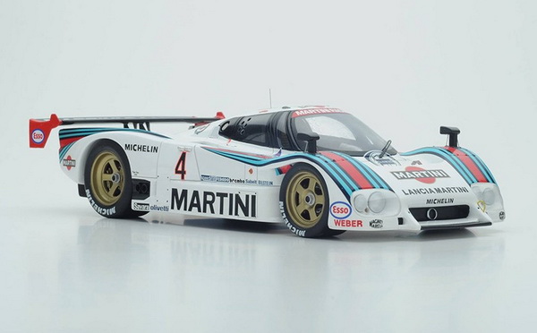 Lancia LC2 №4 «Martini» 24h Le Mans (Bob Wollek - Alessandro Nannini - Lucio Cesario) 18S161 Модель 1:18