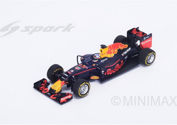 Модель 1:18 Red Bull Racing TAG-Heuer RB12 №3 2nd Monaco GP (Daniel Ricciardo)