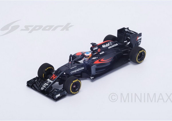 Модель 1:18 McLaren MP4-31 №14 5th Monaco GP (Fernando Alonso)