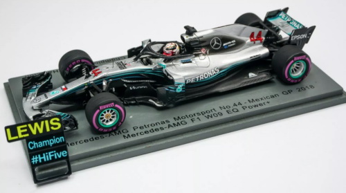 Модель 1:18 Mercedes-AMG Petronas W09 EQ Power+ №44 GP Mexiko (Lewis Hamilton)
