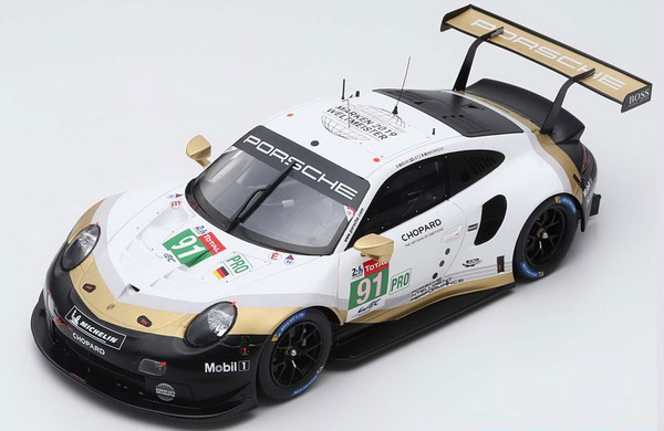 Модель 1:18 Porsche 911 RSR GTE №91 24h Le Mans (Lietz - G.Bruni - Frederic Makowiecki)
