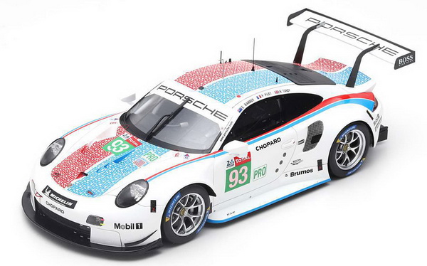 Porsche 911 RSR GTE №93 24h Le Mans (N.Tandy - Earl Bamber - Patrick Pilet) 18S436 Модель 1:18