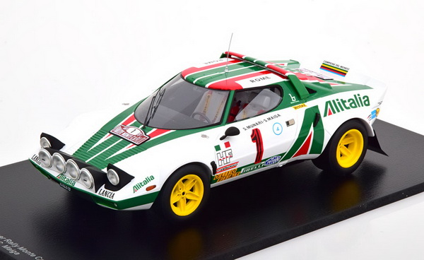 Lancia Stratos HF №1 «Alitalia» Winner Rallye Monte-Carlo (Munari - Maiga) 18S535 Модель 1:18