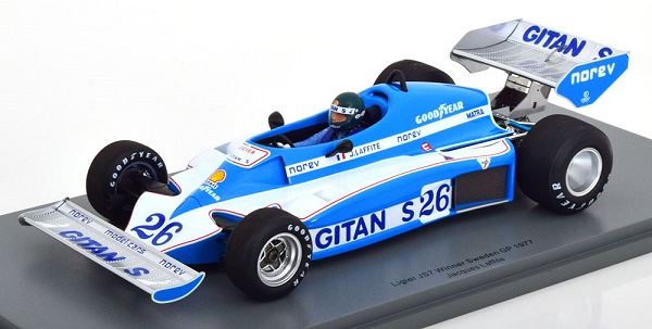 Модель 1:18 Ligier JS7 Winner GP Sweden 1977 Laffite